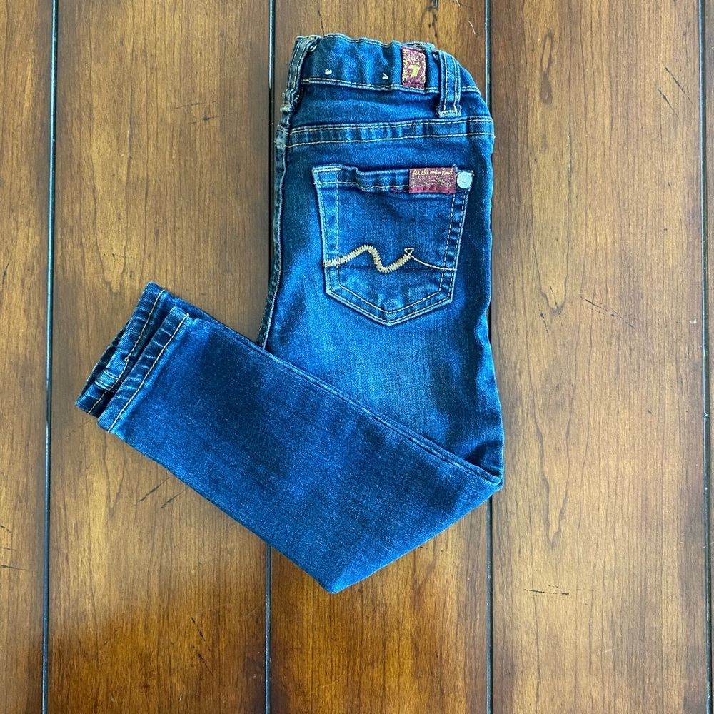 7 For All Mankind girls skinny jeans 3T